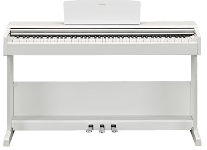 YAMAHA ARIUS YDP-105WH Piano Digital, White – Digital Piano Moderno y Elegante para Principiantes y Músicos Aficianados – Experiencia Auténtica de Interpretación al Piano
