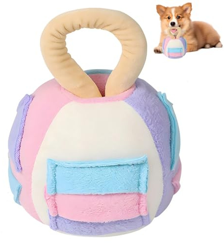 Palla da fiuto per cani, giocattolo interattivo, intelligenza, per cani di grossa taglia (rosa viola)