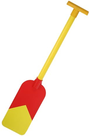 BESPORTBLE Pagaie de Bateau en Plastique 60 Cm Rouge et Jaune, Rame Légère pour Kayak et Barque à Rames, Accessoire de Spectacle pour Garçon et Filles, Outil de Jeu et Performance Nautique