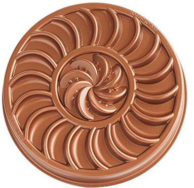 Nordic Ware Backform Fruit Tartine Pan Aluminium Braun, 24,1cm x 24,1cm, NW 86037