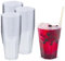 Silverkitchen 30x Cocktail Becher 0,3 L transparent aus PP 6-eckig Made In Germany Hartplastik Trinkbecher bruchsichere Cocktailbecher mehrweg (Single)