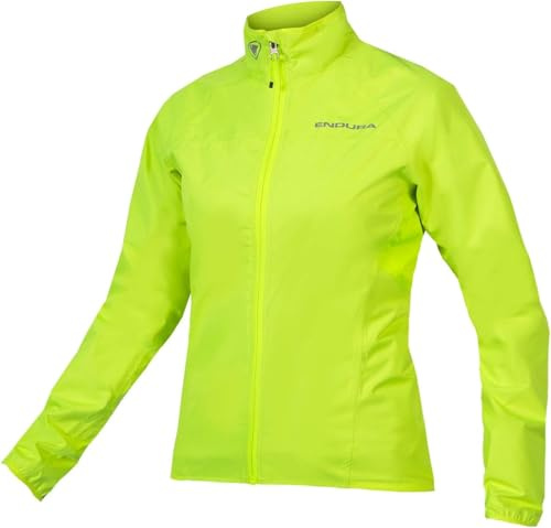 Endura Women's Xtract Cycling Jacket II | Waterproof | Breathable | Packable Jackets, Bright Yellow, L