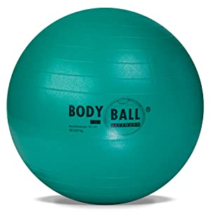 Dittmann Gymnastikball | Fitnessball | Sitzball | Yogaball | Sportball | Bürostuhl | Stuhl (55cm Ø grün)
