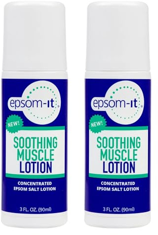 EPSOM-IT- Sales de Epsom, en cualquier momento y en cualquier lugar: ¡olvídese de la bañera y disfrute de los beneficios calmantes de las sales de Epsom en forma de loción! La loción de magnesio Epsom
