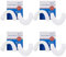 Denture Adhesive Cushion 120 Pads(4 Pack) Zinc Free Long-lasting Denture Adhesive Cushion Denture Adhesive Pad For Secure Hold and Food Seal