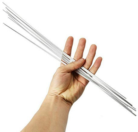 WALNUTS 100pcs Aluminum Solution Welding Flux-Cored Rods Wire Brazing Rod 1.6MM X 50CM Solution Welding Flux-Cored Rods Metalworking