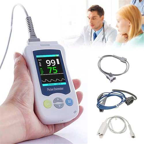 Pulsioxímetro De Dedo, Oximetro Dedo Profesional, Precisión De Medición Superior Exquisito, Pantalla LED Monitores De Saturación De Dedo Compactos Y Livianos Child