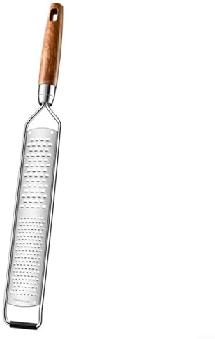 Rallador y rallador de acero inoxidable resistente con mango antideslizante para queso, cáscara de limón, chocolate y verduras