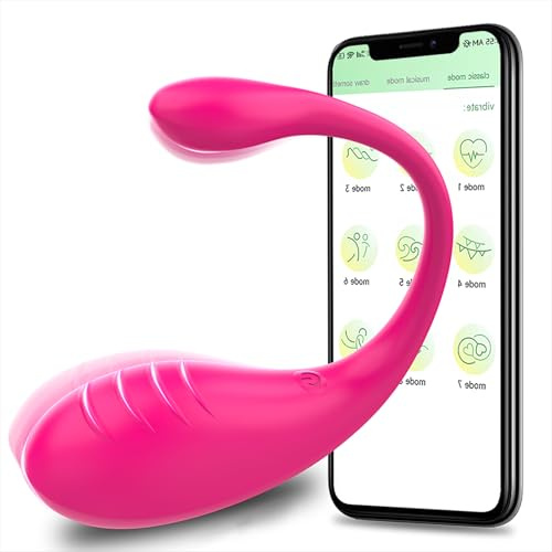 Sex Toýs Femme Clitoridien Oeuf Vibrant Femme à Distance Vibromasseur, femme Clitoridien Puissant Sex Toys Vibromasseurs Feminin App Sex Toýs Couple Stimulateur de Clitoris,10 Modes, Étanche Y6