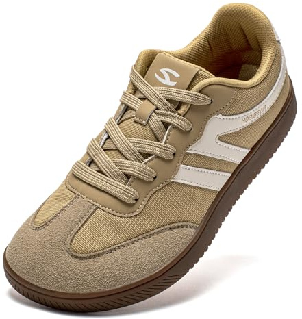 HOBIBEAR Retrostil sneakers för kvinnor män: Lätt fritidssko anatomisk tålåda för komfort hela dagen