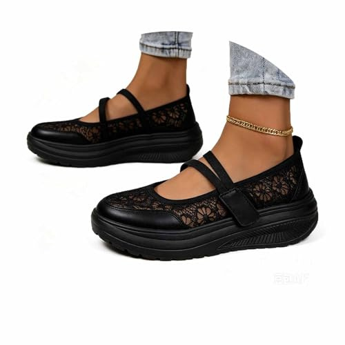 Generisch Baskets traditionnelles pour femme - Chaussures d'été confortables - Chaussures dirndl blanches - Chaussures en tissu blanc - Élégantes baskets pour femme