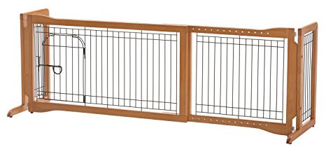 Richell Pet Sitter Freestanding Gate Plus, Pressure-mount dog gate.