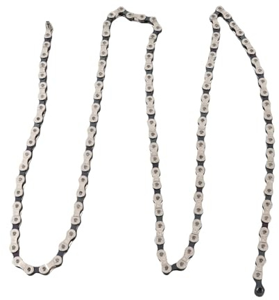 Fahrradkette, Fahrrad Edelstahl Kette FSC F90 8/9 Fach Ketten für 21/24 / 27 Speed Fahrrad Kompatibel für Mountainbike und Rennrad(18-24 Speed)