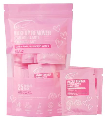 Air Jungles Makeup Remover Wipes (Singles, 25 Count (1 Pack))