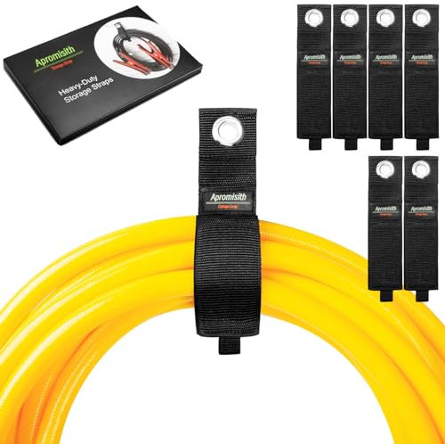 Kabel Organizer Kabelriemen, Hochleistungs-Aufbewahrungsgurte, Verstellbare Kabelhalter Kabelbinder für Verlängerungskabel, Schläuche, Seile, Keller, Werkstatt, Wohnmobil(6XL)(6er-Packs)