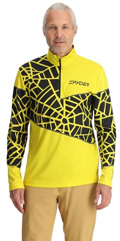 Spyder Herren Vital 1/2 Zip Fleece-Jacke, Gelb-Acid Yellow, XX-Large