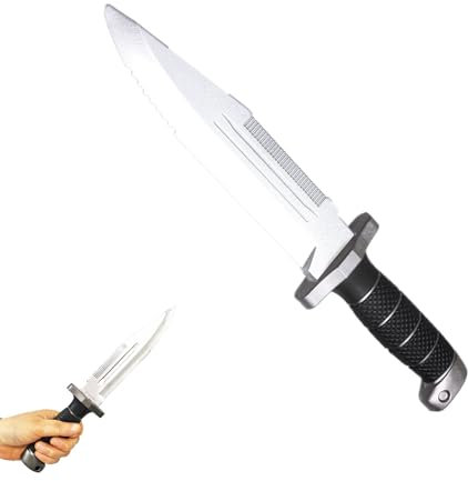 JLEivvi 1 PCS Fake Knife Blunt Dagger Prop Foam Training Dagger Toy Knife for Martial Art Training Costume Party Props(12)