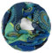 Van Der Rich ® - Loop Schal mit Muster Schlauchschal Halstuch - Damen (20-Royalblau)