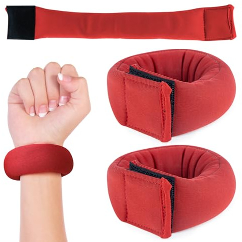 Handledsvikter, 2 st gymarmband, viktade armband för löpning, fitness, yoga, pilates, aerobics, för män och kvinnor, bärbara handledsband