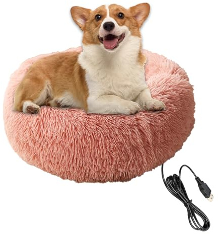 TyCylKu Dog Heating System | Heat Bed for Pets | Heatable Soft Pad for Puppies Kittens Small Animals | Sleeping Place for Indoor Winter and Holidays Christmas Time