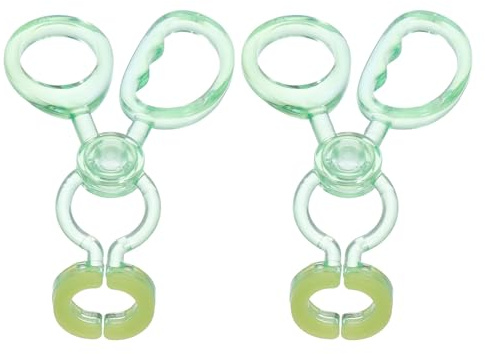 KOMBIUDA Lot De 2 Accessoires Pour Lentilles De Contact Invisibles Outil De Retrait Et D'Insertion Réutilisable Bâtonnet Remplaçable Vert Clair