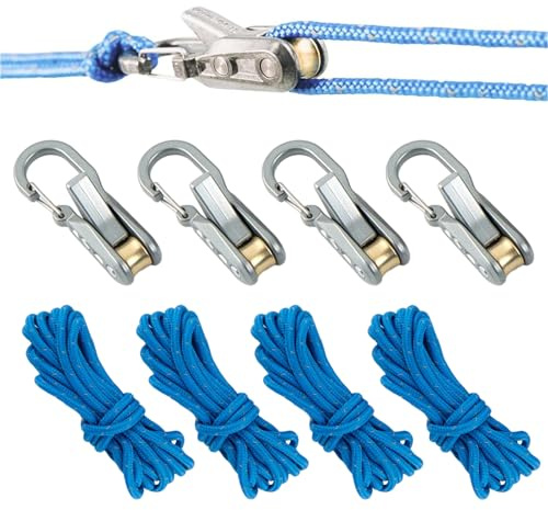 Wizoowip Tensor de bloqueo de leva con rodillo de cuerda, herramienta de apriete de cuerda y cuerda, herramienta de extracción de cables con cable de accesorios, funda de transporte, herramientas de