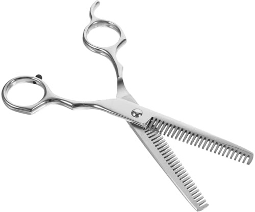 GRIRIW Forbici per Sfoltire Chioma Professionali in Acciaio Inossidabile 17cm, Leggere e Affilate per Uso in Salone e Casa, per Taglio e Styling Chioma Stili multipli