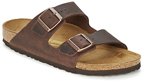 Birkenstock Classic Arizona Leder 52533, Pantoletten, Braun (Habana 5326), 46 EU (11.5 UK)