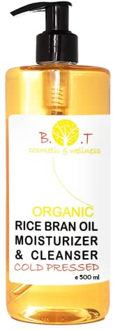 Ceramide-Tiefenreinigungsöl Pflanzliche Reisceramiden Hautfeuchtigkeitscreme Wasserfester Make-up-Entferner Haaröl Anti-Dehnungsstreifen-Behandlung 100% Natürlich 500 ml Reis-Öl Reinigungsöl