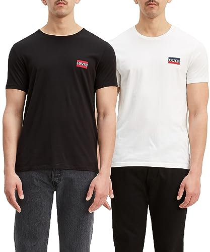 Levi's Herren 2-Pack Crewneck Graphic Tee T-Shirt