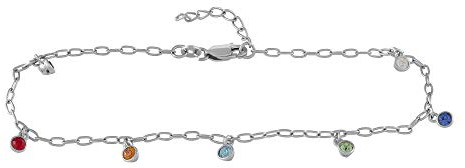 Zeeme Silber Damen Armband 925/- Sterling Silber 16+3cm Glänzend Kristall weiß 299260075