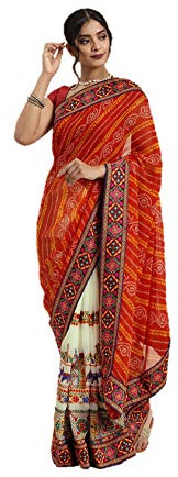 Nitimatta Sari pour femme avec chemisier ethnique indien cadeau de mariage