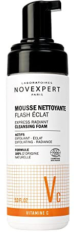 Novexpert mousse nettoyante flash éclat vitamine C 150ml