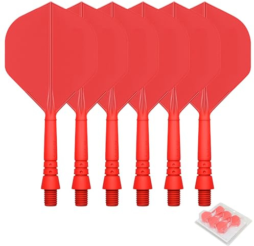 CyeeLife Alette e Aste per Freccette in plastica Standard, 6 Pezzi,CF02