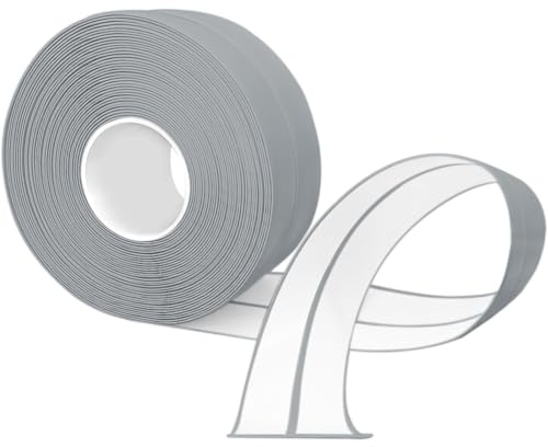 Weichsockelleiste Selbstklebend, 6M PVC küchenabschlussleiste 20x20mm, Sockelleiste Selbstklebende für Küche und Badezimmer 2x2 grau