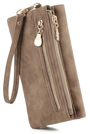 LHHMZ Women Long Wallet Large Capacity Wallet Long Clutch Bag Multiple Card Slots Wallets Ladies Purses Soft Leather Purses