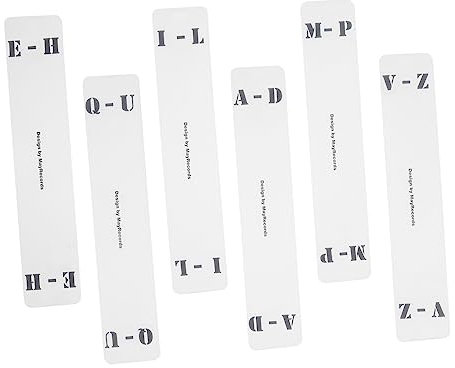 Lurrose 12 Stück Schallplatten Sortierkarten Alben Etiketten Registerreiter Alphabet Teiler Alphabetique Nct Album CD Etikettenhalter Aufbewahrungsbehälter Schallplatten