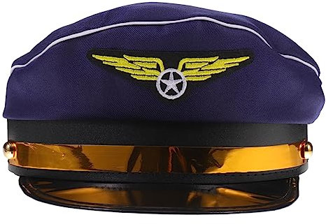 VALICLUD Stewardess Hut Flugbegleiter Hut Uniform Cosplay Zubehör Airline Attendant Cap