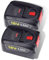 Mspalocell 18V 5.5Ah Akku für Bosch PBA/PSB/PSR Series, AL1880CV AL1810CV AL18815CV AL1830CV, Ersatzakku für Heckenschere, Akkuschrauber, Bohrschrauber, Säge und Rasenmäher 2 Stücke