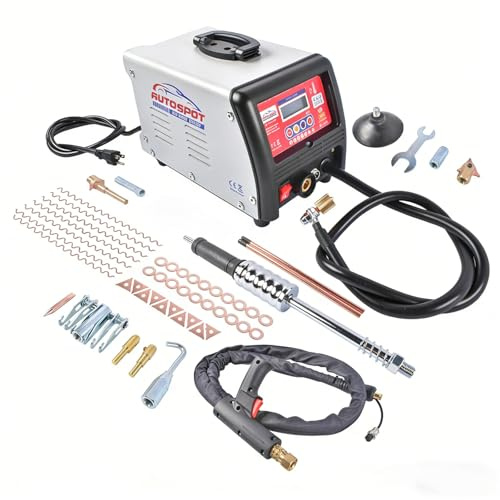 Spot Welder Dent Puller, 110V 3KW Stud Welder Machine, Panel Spot Welder Puller,9 Models Spot Welding Machine for Car Body Dent Repair, Stepless Adjustment, Mixizap