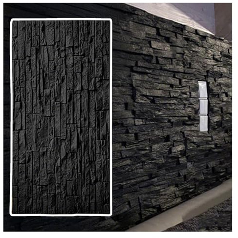 Paneles de pared estriados 3D, papel tapiz texturizado impermeable de 24 x 48 pulgadas, para sala de estar, dormitorio y ducha, tableros decorativos para cubrir paredes (juego de 3)