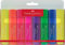 FABER-CASTELL 154662 - Textmarker Set TL 1546, 8er Etui, Neon Farben, mit langlebiger Keilspitze, Strichbreite 1 - 5 mm, nachfüllbar