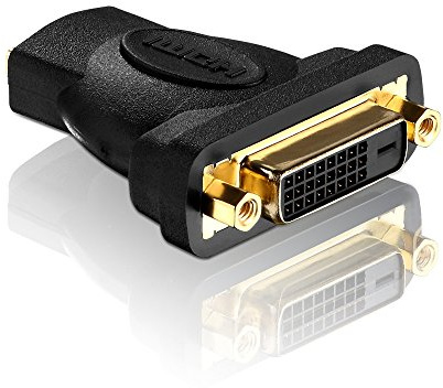 PureLink PI045 Adattatore DVI/HDMI ad alta velocità (femmina DVI-D (24 + 1) a HDMI-A femmina), certificato