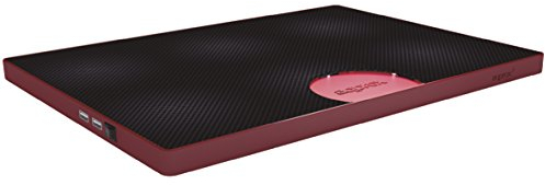 Approx APPNBC05R - Base de refrigeración para portátil (2.0, 5 V, USB), Negro y Rojo