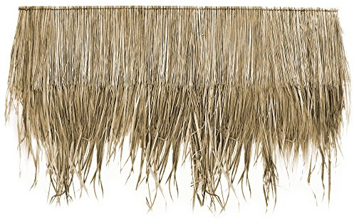 Lot di 10 cartelli a flogie di palma naturali per tetto (115 cm) copertura esotica, riparo giardino, gazebo, ombrellone (10x12111)