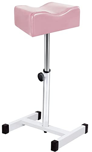 Kalolary Pedikyrstol justerbar fotpinnar för pedikyr pedikyr pedikyrpall för salong spa salong fotstöd för pedikyr skönhet manikyr (rosa)