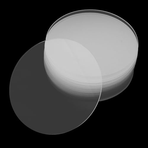YIXNSW 20 stycken akrylglas platta rund akryl transparent cirkel skivor akrylskiva rund 10 cm plexiglasskiva rund för målning, gör-det-själv, brickor, underlägg, fotoramar och festskyltar