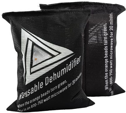 Pack 2 Deshumidificador de humedad recargable para coche, Ambientador Coche, Antihumedad Armarios, Accesorio Coche Interior, Deshumificadores de Humedad. Recargable 2 uds de 500g.