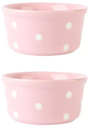 BURLOE Creme Brulee Bowls, 230Ml Souffle Rums Souffle Förmchen Festival Festival Cream Brulee Set, Ragout Fin Shells Dessertschale Beige,Rosado