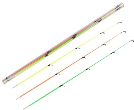 perfk 3-teiliges Feeder-Angelrute Karpfenrute aus Carbon/Fiberglas, Jigging-Ruten mit 3 Spitzen, Half Raft Tip Repair Extension, Karpfen-Angelrute, 3 Stücke 7147 Fiberglas